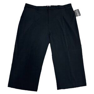 NWT Catherines Right Fit Curvy Pants Plus Size 28W Black Stretch Trousers